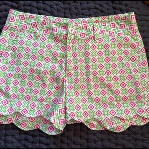 Birdies and Bows Scalloped Golf Shorts